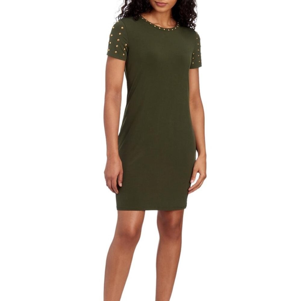 Carmen Marc Valvo Studded Dress